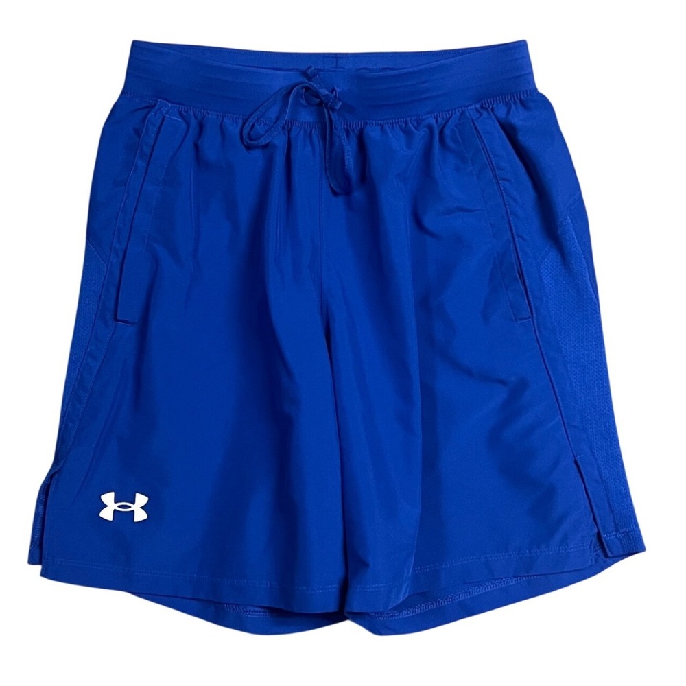 Under Armour Launch Unlined 7" Shorts Mens S Blue Running Training Gym 1382622